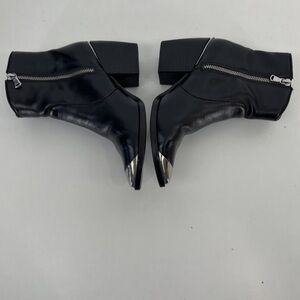 Steven Madden silver tip booties